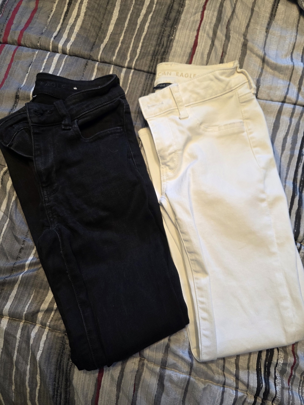 American Eagle Outfitters Jeggings in Black and White